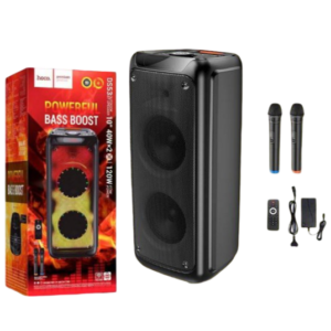 DS53 רמקול קריוקי כולל זוג מיקרופונים אלחוטיים